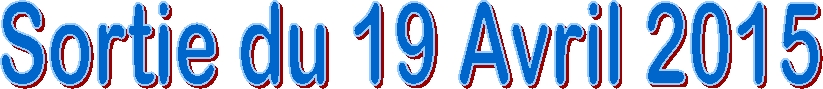 Sortie du 19 Avril 2015