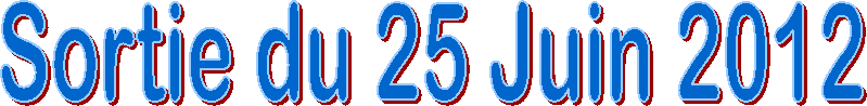 Sortie du 25 Juin 2012