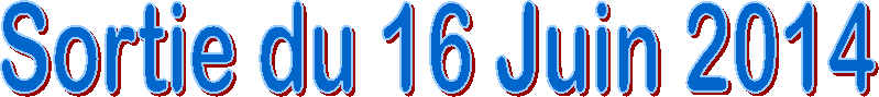 Sortie du 16 Juin 2014