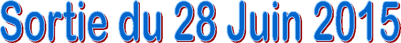 Sortie du 28 Juin 2015