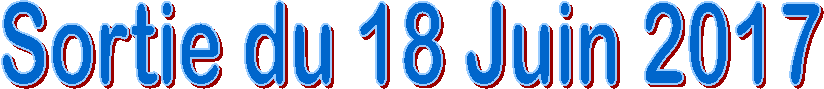 Sortie du 18 Juin 2017